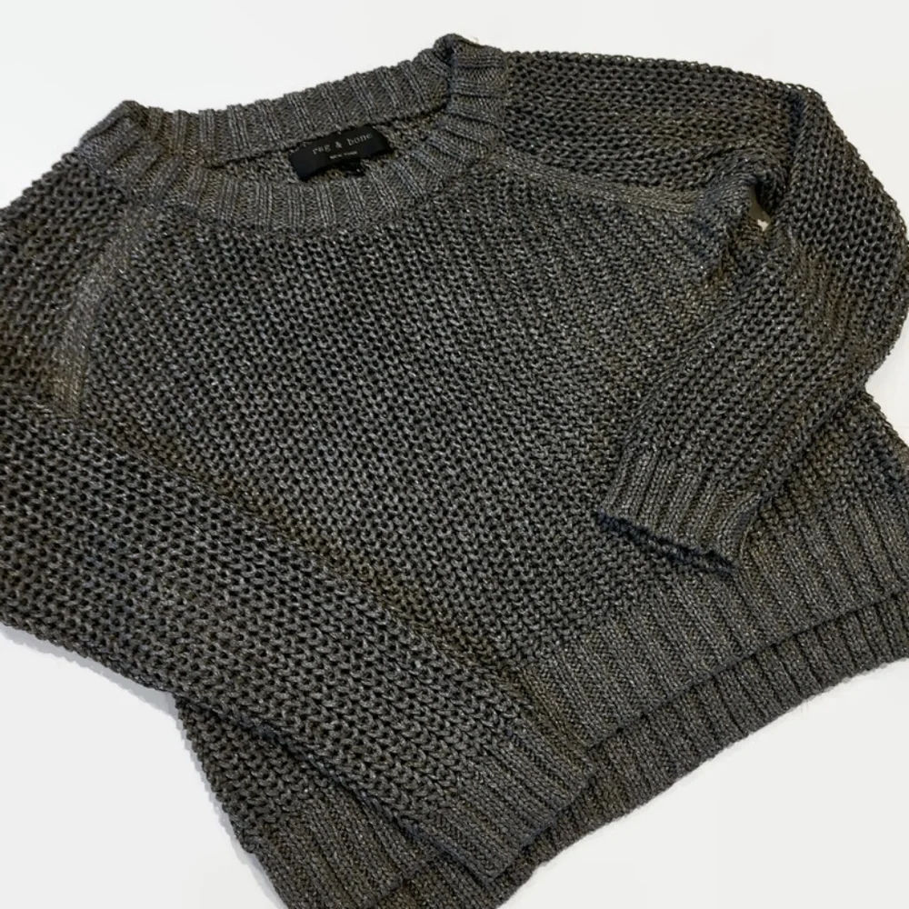 Rag & Bone Gray Metallic Sweater - Picture 4 of 12